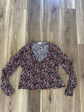 Boston Proper women’s floral top size 6